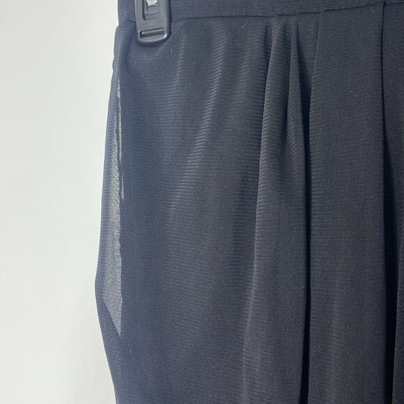 CYNTHIA ROWLEY Black Sheer Double Layered Mesh Strapless Dress Size Medium - Picture 2 of 9